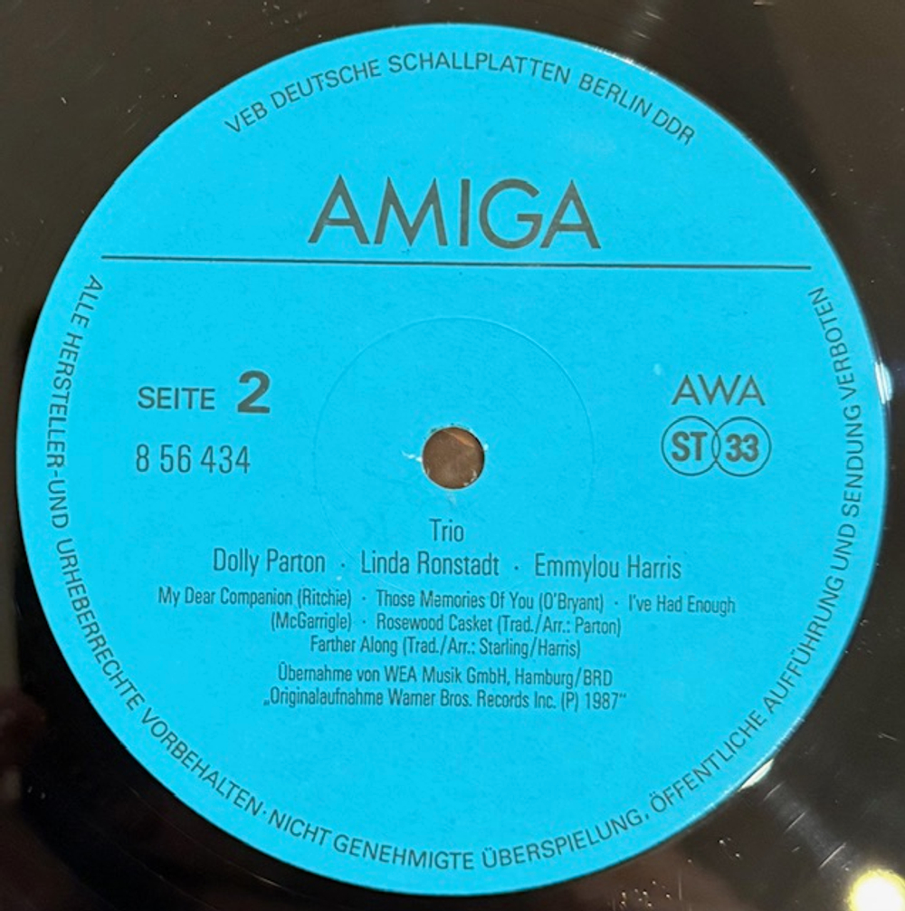 Виниловая пластинка Dolly Parton · Linda Ronstadt · Emmylou Harris – Trio LP