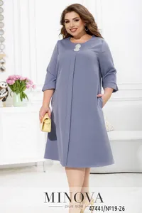 Платье 19-46-Васильковый Minova