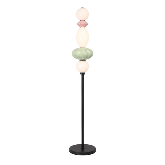 SL6134.405.01 Светильник напольный ST-Luce черный/розовый, зелёный, опаловый LED 1*20W 3000K FLORENTINI