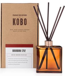 Bourbon 1792, комнатный диффузор с палочками Woodblock, Kobo Candles