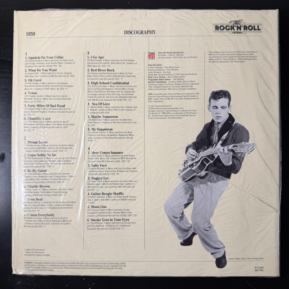 Сборник The Rock 'N' Roll Era - 1959 2LP (Голландия 1991г.)