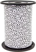 Лента (0,5 см*500 м) Черные точки, Белый, 1 шт.
