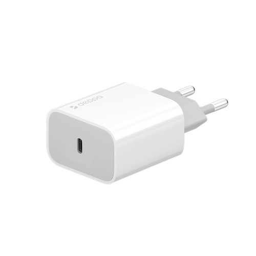 Сетевое зарядное устройство Deppa, USB-C, 20 Вт, белый
