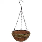 Кашпо для цветов 1,2л «Коковита» с кокосовым волокном, подвесное d=20см P124 ДоброСад