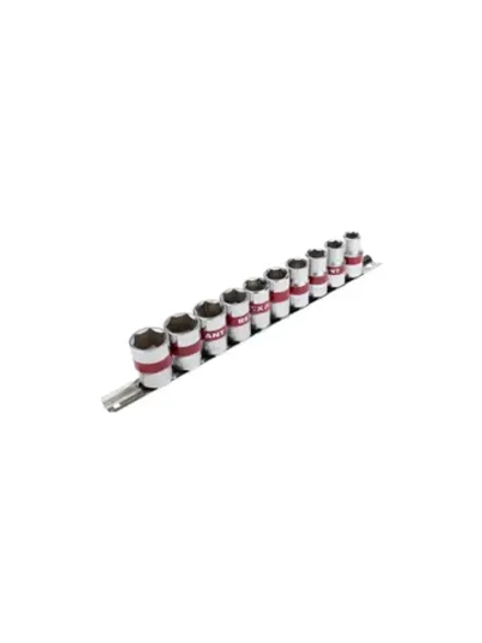 Набор торцевых головок 1/2, шестигранные, CrV 10 шт 10-22мм