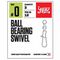 Вертлюги c застеж. и подш. LJ Pro Series BALL BEARING SWIVEL 006 3шт.