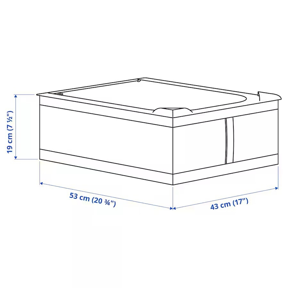 СКУББ SKUBB Контейнер для хранения 43x53x19 см, белый