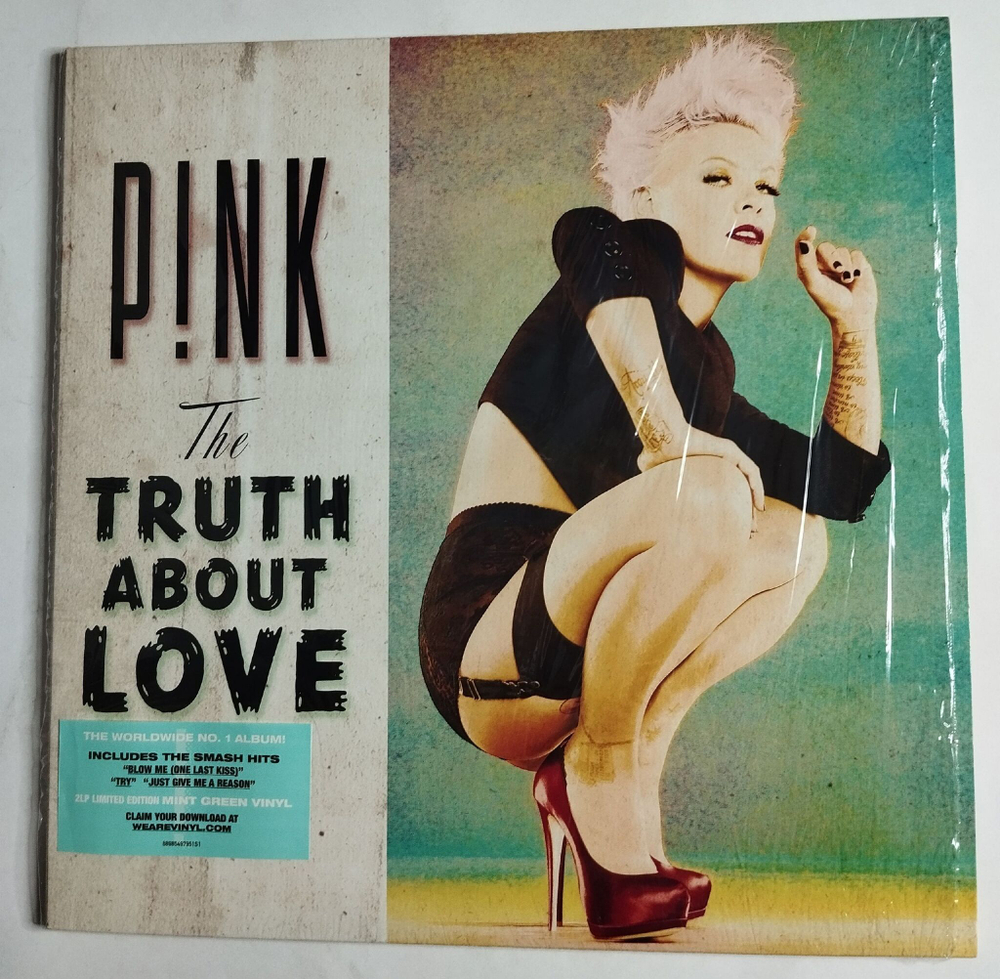 Винтажная виниловая пластинка LP PINK The Truth About Love (USA 2018) (Mint Green Vinyl)