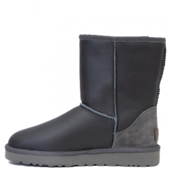 UGG Classic Short Metallic Grey