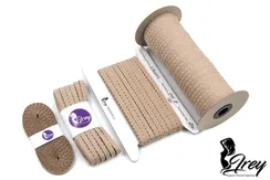 030 641/8 Резинка отделочная Lauma 8 мм, кофе с молоком 030