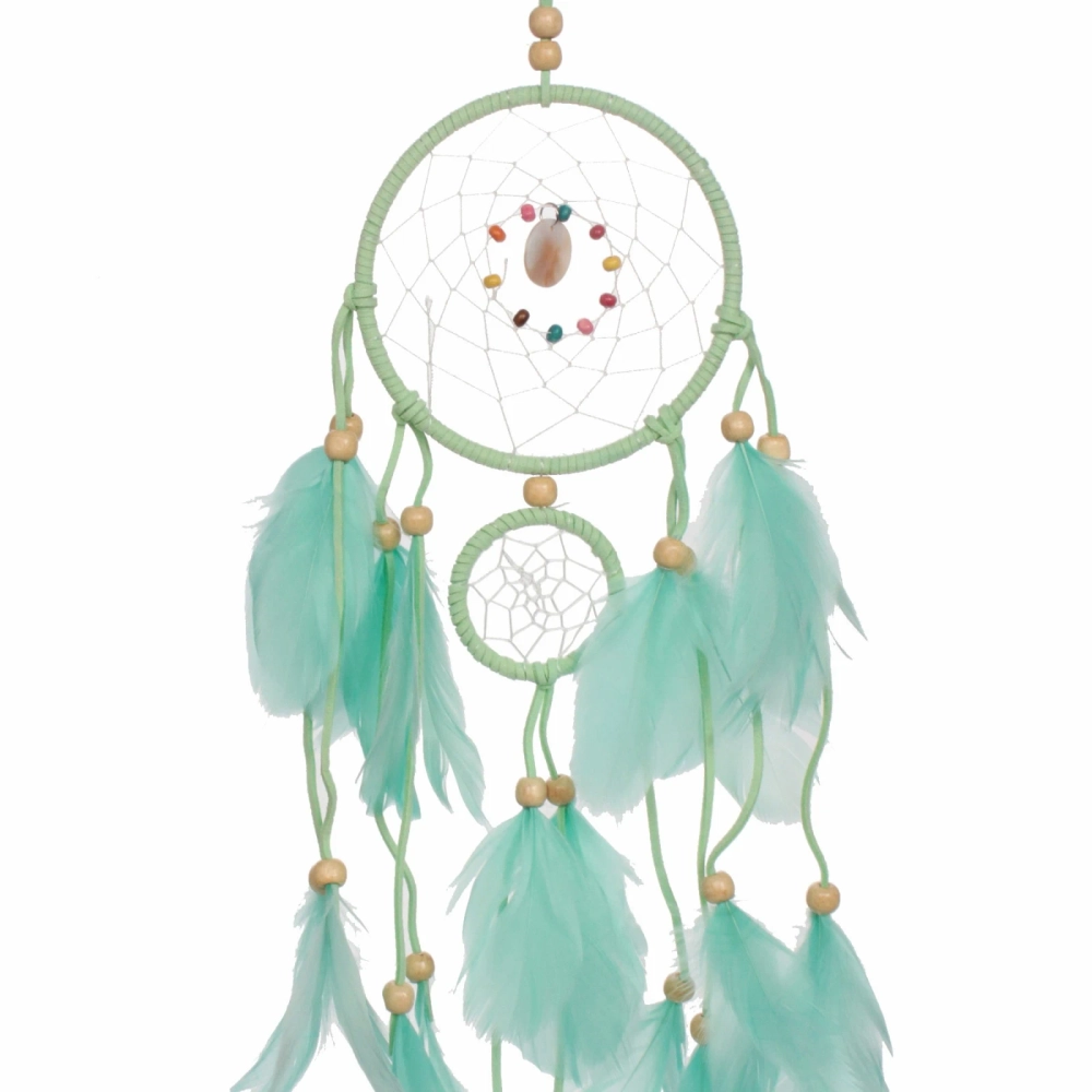 Украшение-оберег «Ловец Снов-Magical dream» 11*50см цвет нежно-зеленый