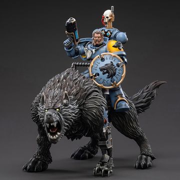 Фигурка Warhammer 40K Space Wolves Thunderwolf Cavalry Frode 1:18