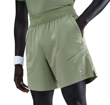 Мужские теннисные шорты Nike Court Advantage Dri-Fit 6in - oil green/white