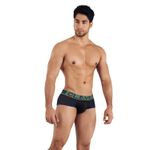 Мужские брифы черные сетчатые Clever BRASILEA PIPING BRIEF 034911
