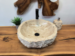 Раковина из мрамора Erozy Cream EM-65674 45х45х15 из натурального камня