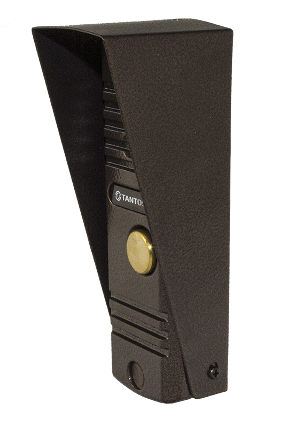 Вызывная панель Tantos WALLE+ (медь)  с козырьком вид 2