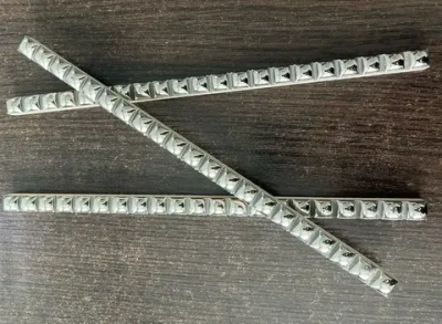 Бордюр бусинка керамическая платина (10 штук)