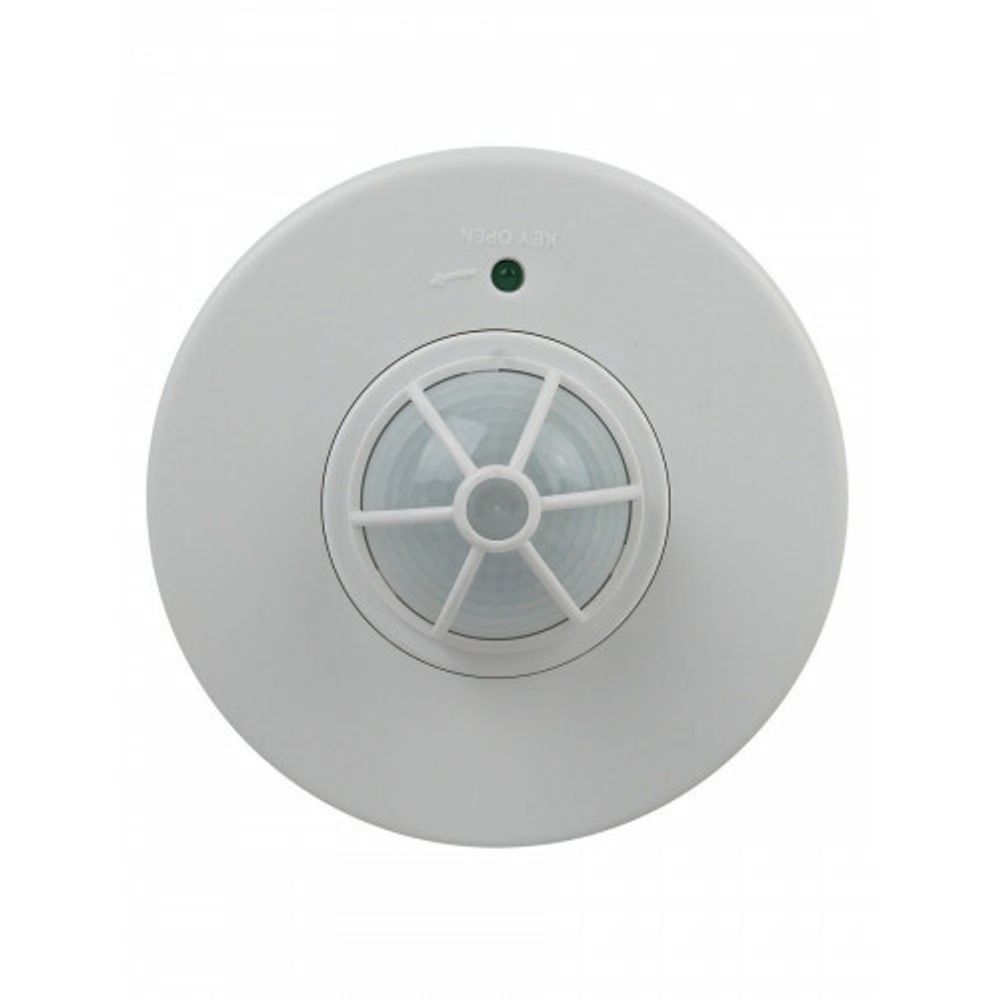 Датчик движения ЭРА MD 017 белый, макс. нагрузка 1200Вт, угол обзора 180-360гр, дальность 12м