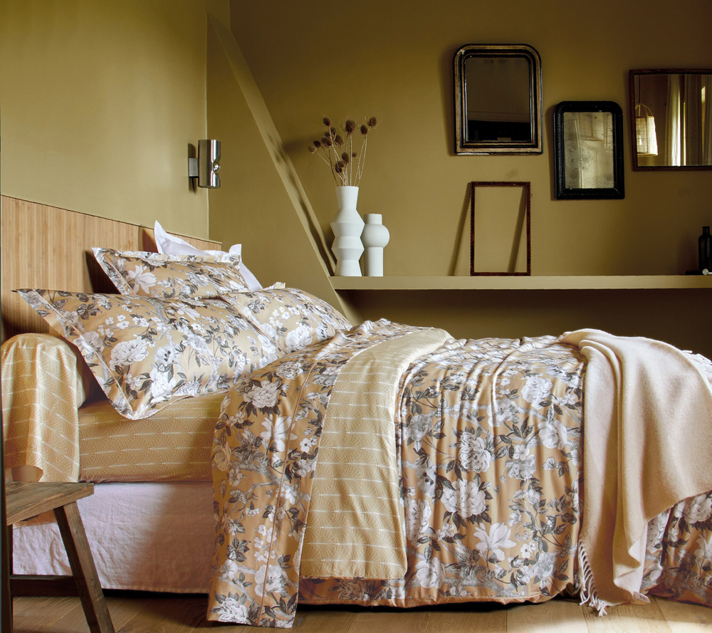 Постельное белье 2 спальное евро Blanc des Vosges Imperial Chanvre бежевое