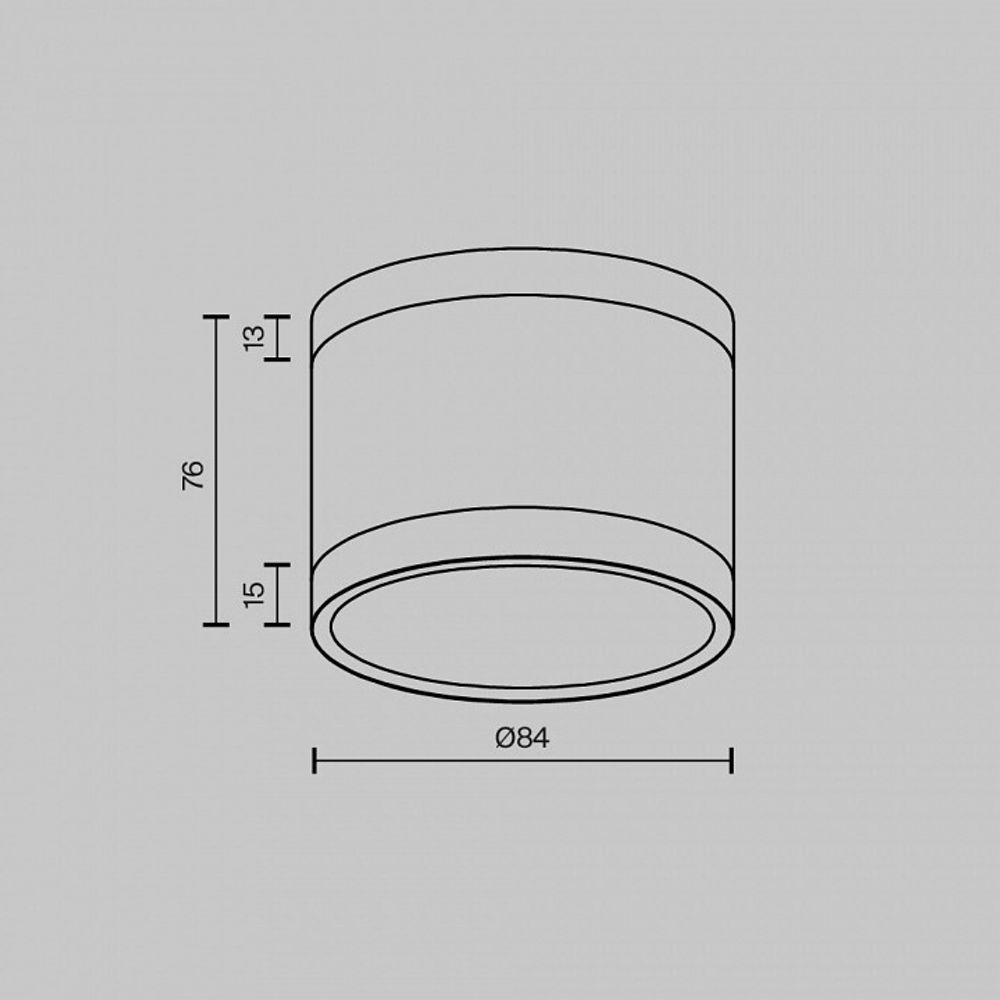 Накладной светильник Maytoni  C120CL-GX53-B