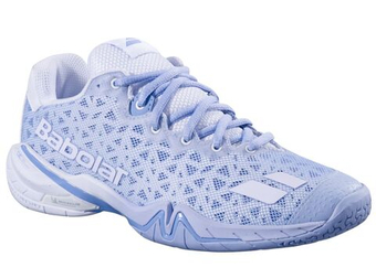 Женские кроссовки для бадминтона/сквоша Babolat Shadow 4 - snow/blue