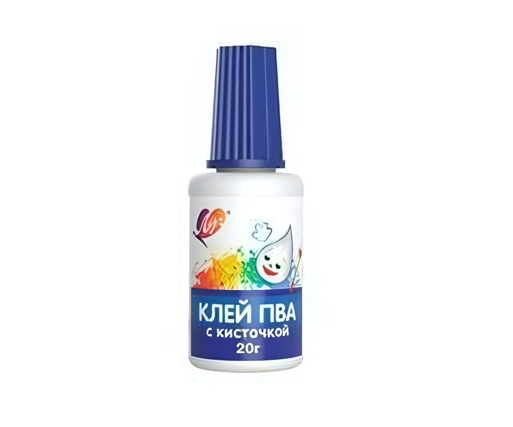 Клей ПВА с кисточкой (Луч)