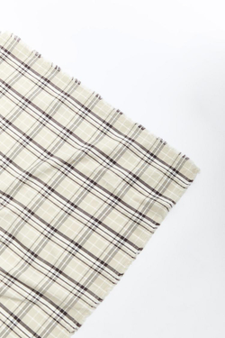 ZARA БАНДАНА В КЛЕТКУ, БЕЖЕВЫЙ