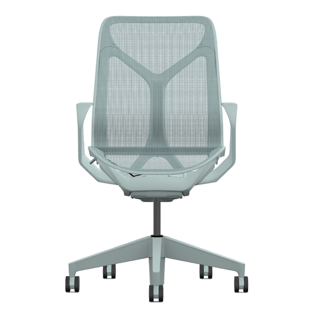 Кресло Herman Miller Cosm, средняя спинка, цвет Glacier, нерегулируемые подлокотники
