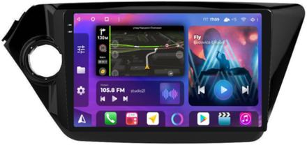Магнитола для KIA Rio 3 2011-2017 (QB) - FarCar 106M на Android 13, QLED+2K, ТОП процессор, CarPlay, 4G SIM-слот