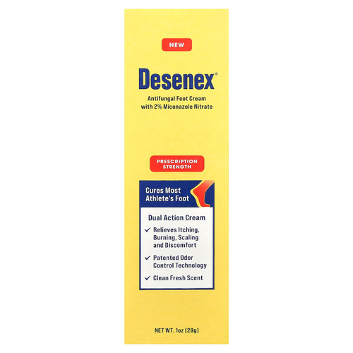 Desenex, противогрибковый крем для ног с 2% нитратом миконазола, чистая свежесть, 28 г (1 унция)