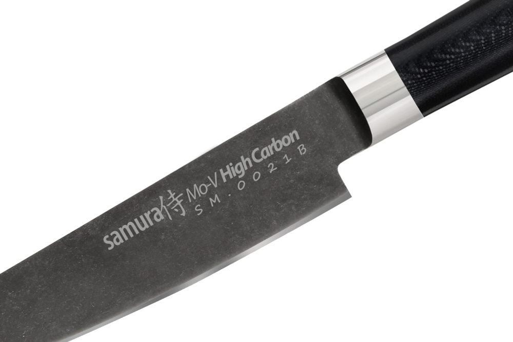 Нож кухонный универсальный 12.5см Samura Mo-V Stonewash SM-0021B/K