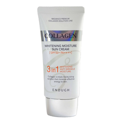 Enough Солнцезащитный крем Collagen 3in1 Whitening Moisture Sun Сream SPF 50 PA+++с коллагеном 50 мл