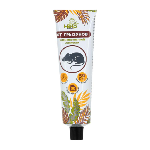 КЛЕЙ ПОСТОЯННОЙ ЛИПКОСТИ HELP Д/ ОТЛОВА ГРЫЗУНОВ 135Г 80281