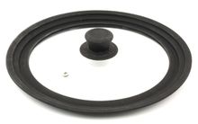 Крышка стеклянная с силиконовым ободом TimA 48182022BL на 3 размера