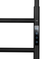 Полотенцесушитель электрический WONZON & WOGHAND WISMAR, Черный матовый (WW-AL201-MB)