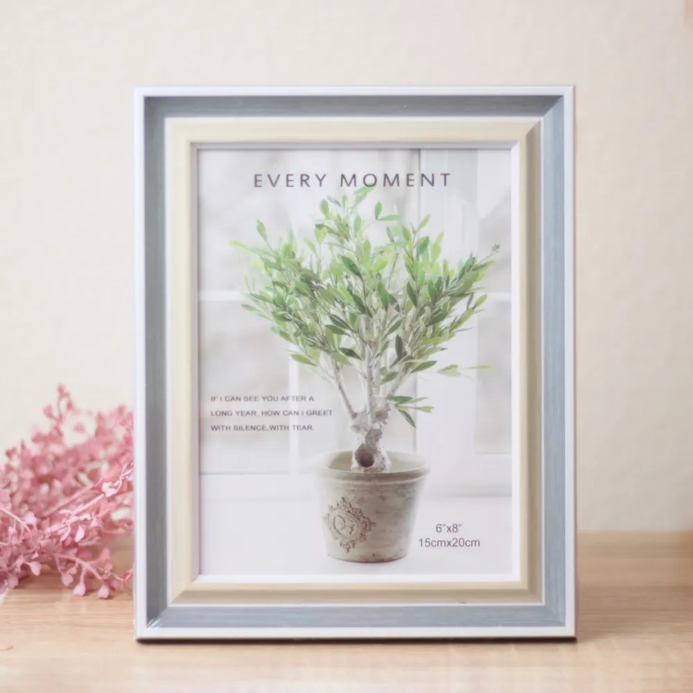 Фоторамка 15*20см «Женева» синяя дымка, пластик Фоторамка 15*20см «Женева» синяя дымка, пластик