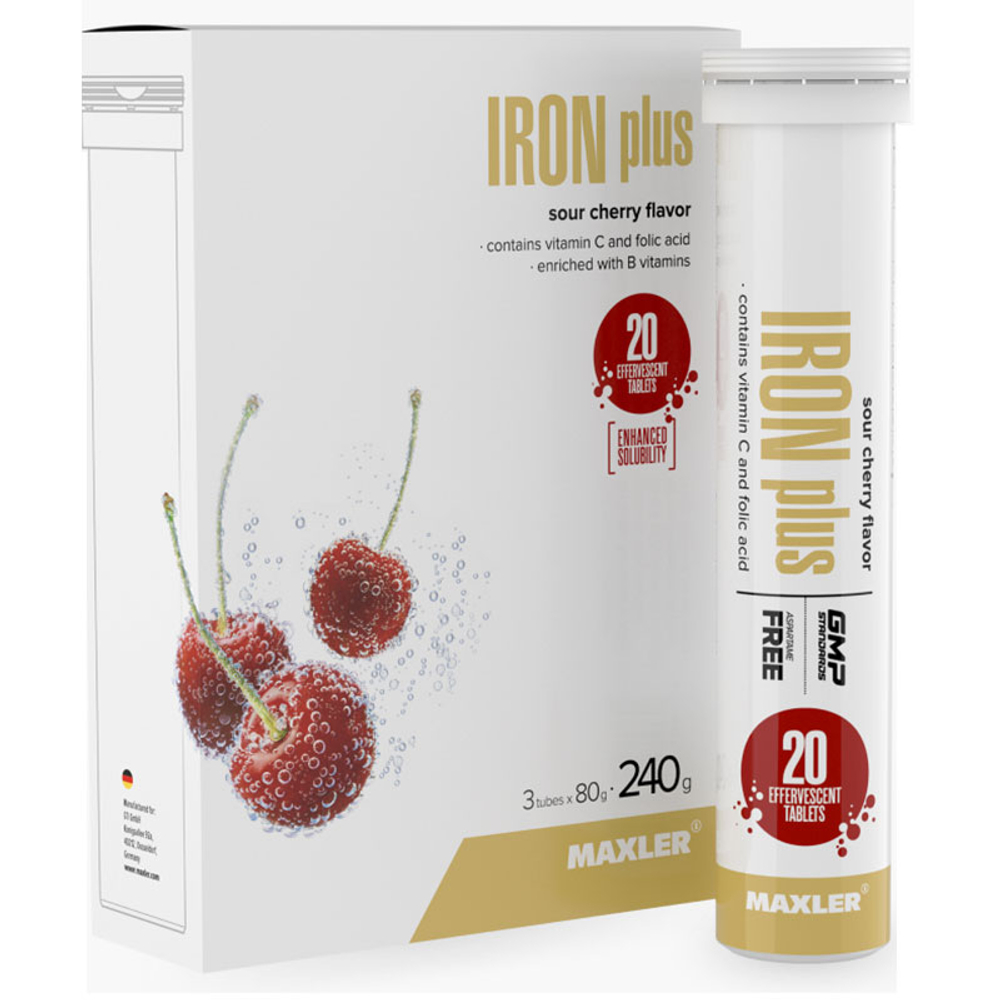 Maxler Iron Plus (20 раств. табл.)