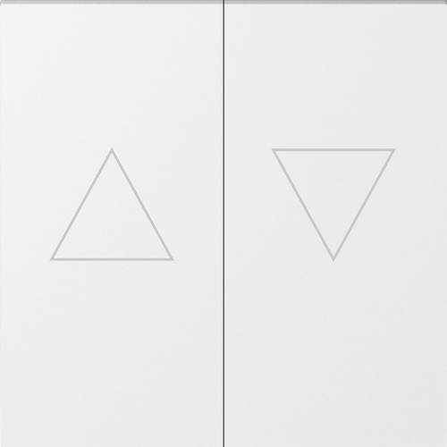 Клавиша 2-я со стрелками для жалюзи, глянцевый белый, серия A07