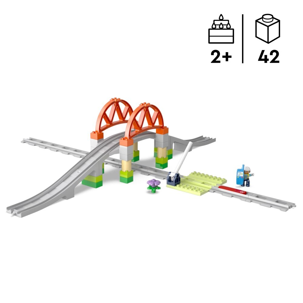 LEGO DUPLO Town / Мост и железнодорожные пути / набор расширения 10426