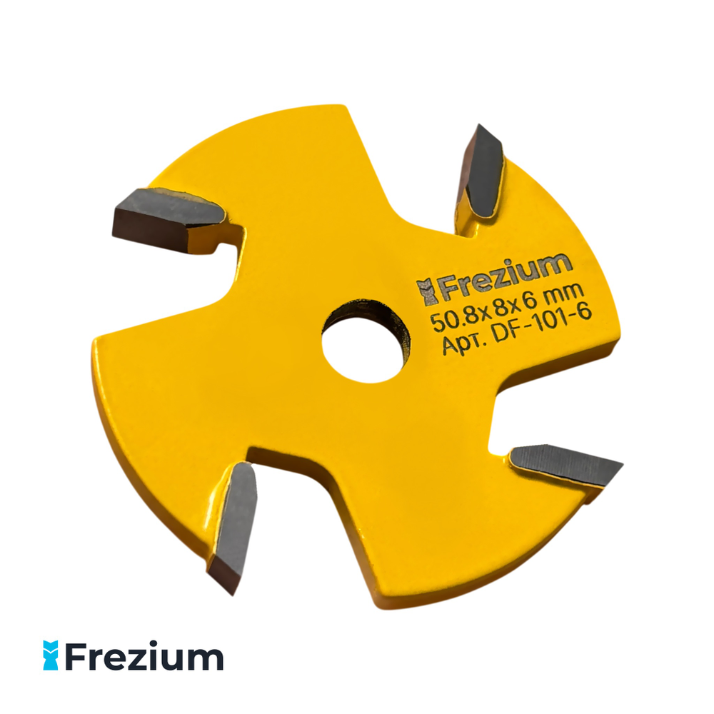Сменная дисковая фальцевая фреза по дереву "Frezium" 50.8x8x6 Z4; DF-101-6