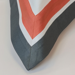 Постельное белье 2 спальное евро Сlaire&Caroll Jacqueline белое с серо-зеленым кантом