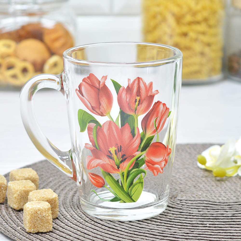 Кружка "Живая природа" Тюльпаны 300мл
