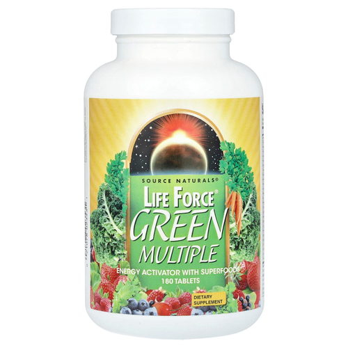 Source Naturals, Life Force®, Green Multiple, 180 таблеток