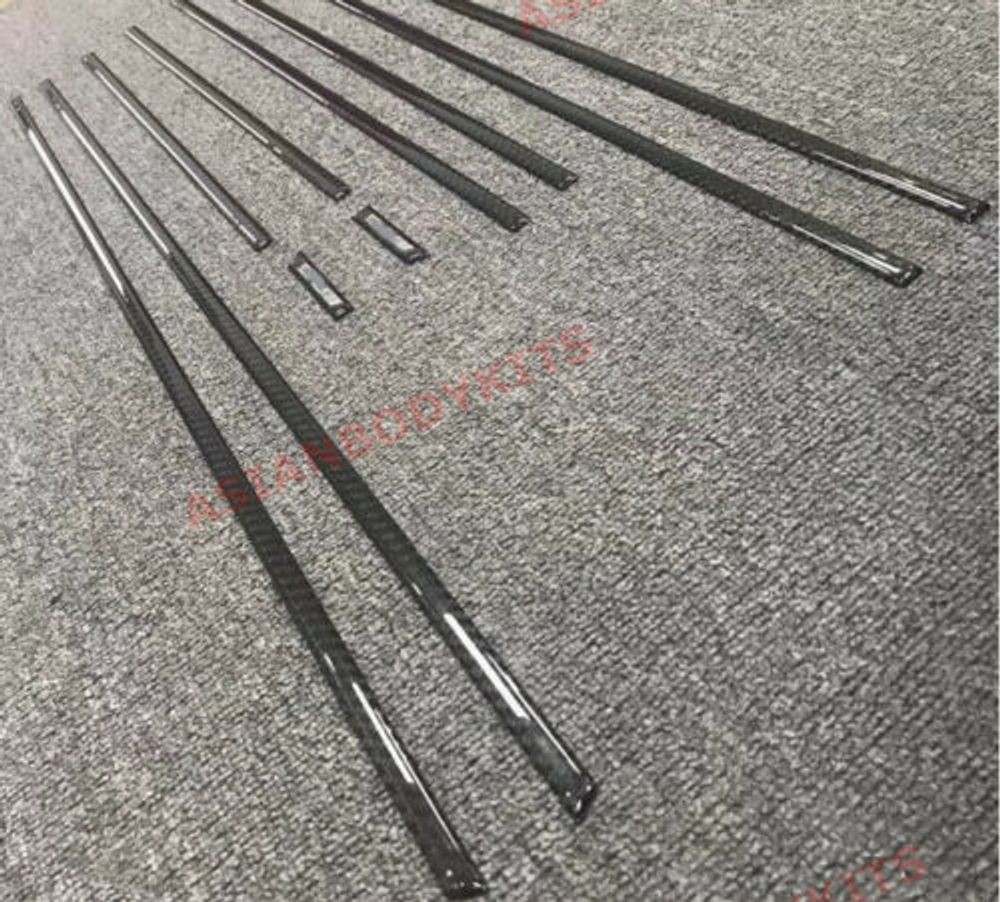 Глянцевые красные и черные молдинги с логотипом для Mercedes-Benz G-Class 2018+ (10 шт.) Мерседес Гелик гелентваген