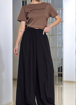 Брюки женские летние черные размер S