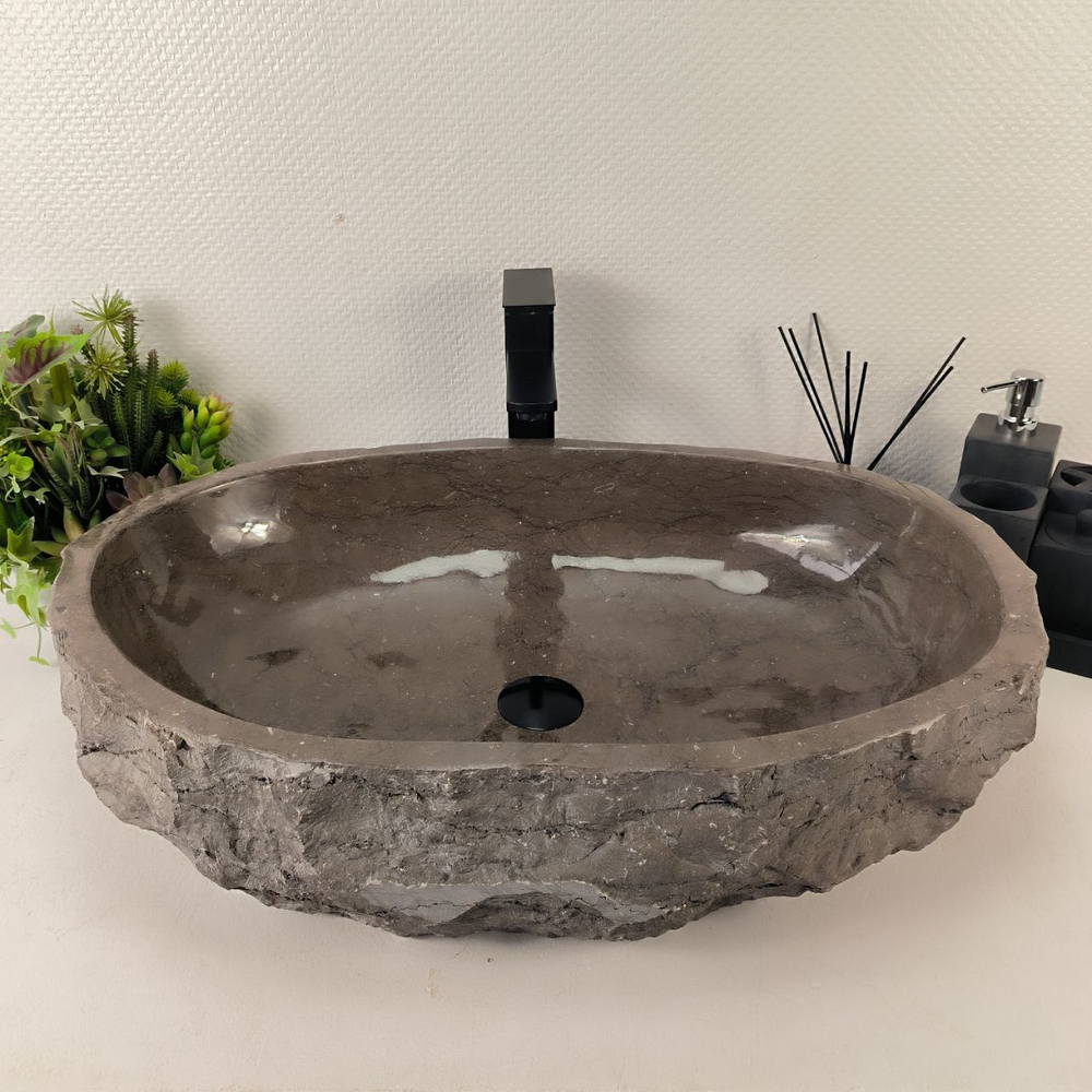 Раковина из мрамора Erozy Grey EM-65017 69*47*15 0892