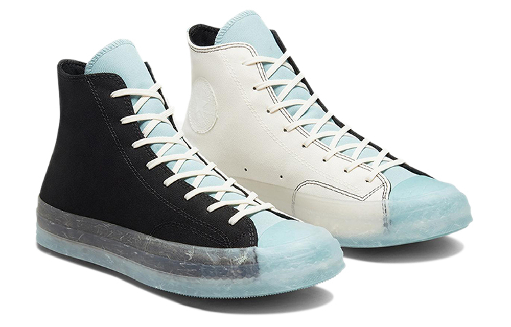 Converse 1770s chuck taylor all star Jelly Bottom Eco-Friendly Anti-Slip Wear High Canvas Men and Women Same Black and White Blue