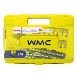 Набор инструмента 46пр. 1/4''(6-гран.)(4-14мм) WMC TOOLS WMC-2462-5 EURO