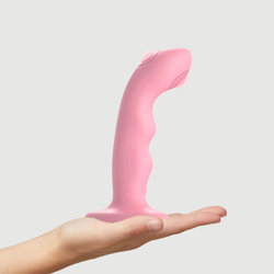 Стимулятор Strap-On-Me Tapping Dildo Wave коралловый