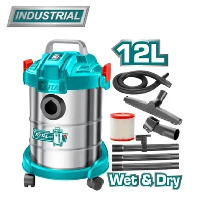 TOTAL Строительный пылесос 12 л, 800 Вт